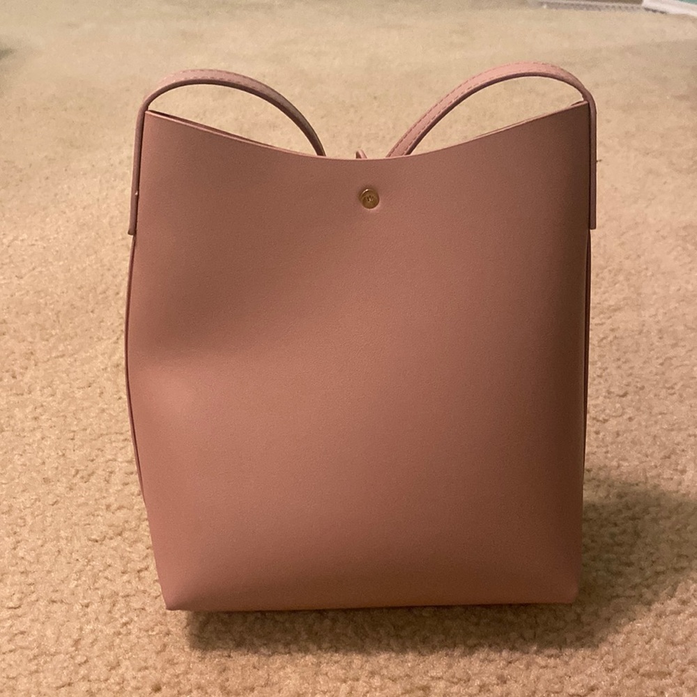 Pink/rose crossbody purse